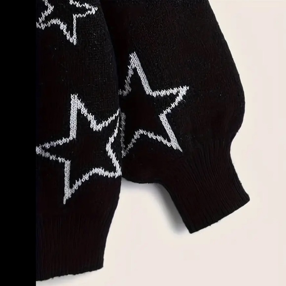 NIP Black Star Print Open Cardigan - Picture 2 of 4